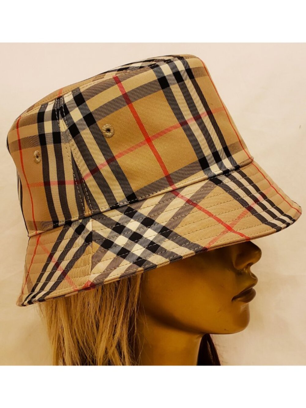 Burberry London Women's Bucket Hat Size-L Archive Beige - Picture 2 of 9